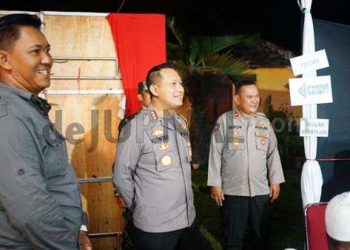 Pasca Pencoblosan Pemilu 2024, Polisi  Monitoring Ke Beberapa TPS di Kabupaten Bandung