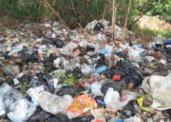 Samping Alun – Alun Kecamatan Sukaresmi Dijadikan Tempat Buang Sampah, Sekretaris DLH Garut : Kami Sedang Berusaha Tangani Permasalah Sampah