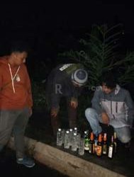 Polres Garut Polda Jabar Sita Puluhan  Minuman Keras