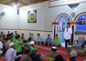 Bupati Bandung H.M Dadang Supriatna Hadiri Pengajian di Mesjid AT - Ta'awwun Majalaya, kabupaten Bandung.