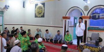 Bupati Bandung H.M Dadang Supriatna Hadiri Pengajian di Mesjid AT - Ta'awwun Majalaya, kabupaten Bandung.