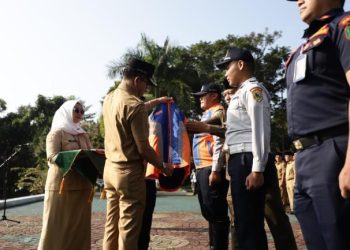 Pemkab Bandung Apel Gelar Pasukan Pengamanan Lalulintas dan Angkutan Lebaran 2024