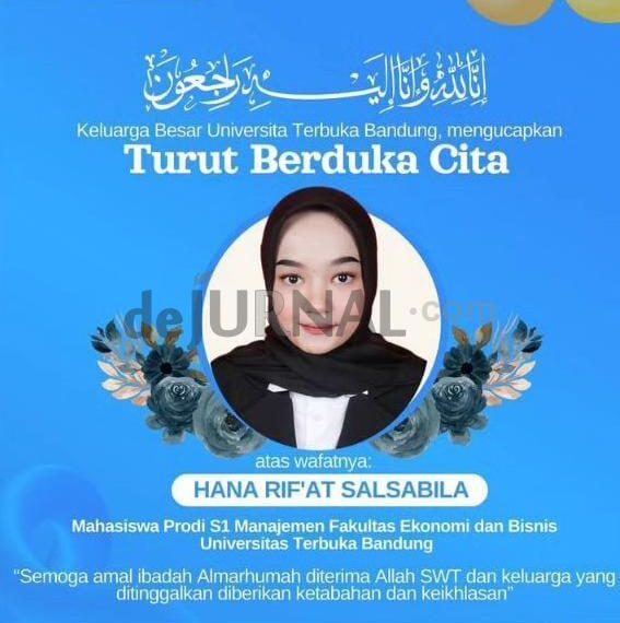Hana Rif'at Salsabila korban tewas laka lantas.
