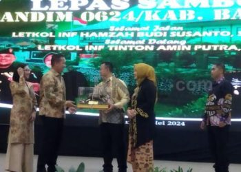 Lepas Sambut Dandim 0624, Letkol Inf Hamzah Budi Susanto : Berat Meninggalkan Kabupaten Bandung