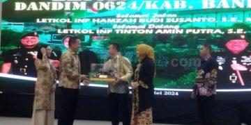 Lepas Sambut Dandim 0624, Letkol Inf Hamzah Budi Susanto : Berat Meninggalkan Kabupaten Bandung