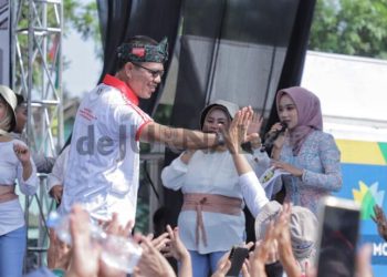 Hadiri  Jalan Sehat dan Senam Bedas HUT ke 78 Kodam III/Siliwangi  Bupati  Sampaikan Ajakan Membangun Kabupaten Bandung