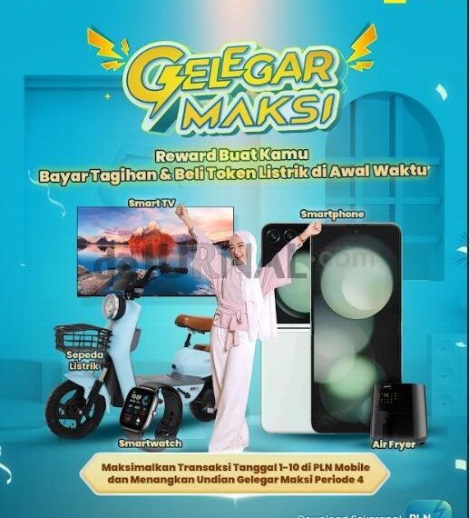 Tingkatkan Transaksi Anda Di PLN Mobile dan Ikuti Gelegar Maksi Bertabur Hadiah