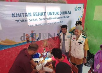 Menyambut Hari Anak Nasional, YBM UP3 Tasikmalaya Gelar Khitanan Masal dan Pembagian Sembako di Bungursari