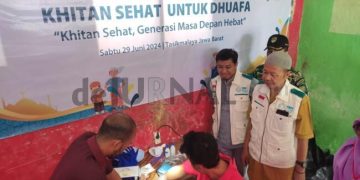 Menyambut Hari Anak Nasional, YBM UP3 Tasikmalaya Gelar Khitanan Masal dan Pembagian Sembako di Bungursari