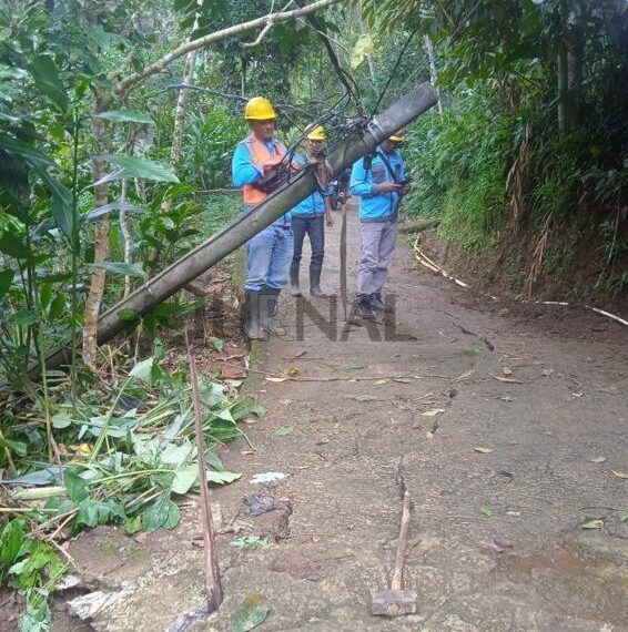 PLN ULP Singaparna Gerak Cepat Tangani Gangguan Kelistrikan Akibat Longsor di Taraju
