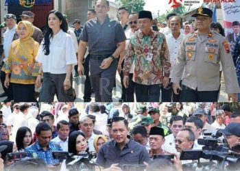 Menteri ATR/ BPN AHY Serahkan 100 Sertipikat Tanah Elektronik  di Desa Wonorejo Semarang