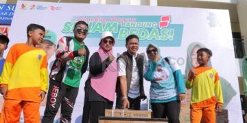 Dilaunching Bupati Bandung dan Ketua KORMI, Senam Bandung Bedas Dilaksanakan Seminggu Sekali