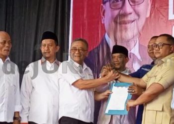Partai Gerindra, PKS dan Demokrat Deklarasikan Pengusungan Drs. Iyos Somantri Sebagai Calon Bupati Sukabumi