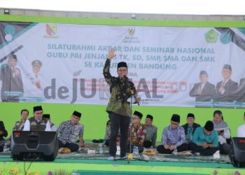 Hadiri Silaturahmi Akbar dan Seminar Nasional, Bupati Bandung Sebut Peran Guru PAI Bentuk Generasi Muda Cerdas dan Berakhlakul Karimah
