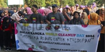 Peringati WCD DPRKPLH Beserta Pemkab Ciamis Lakukan Aksi Bersih-Bersih