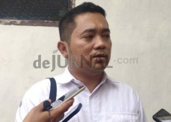 Foto:iat/Koordiv Penanganan Pelanggaran Data dan Infomasi Bawaslu Kabupaten Ciamis, Samsul Maarif saat di wawancara terkait kampanye pilkada 2024