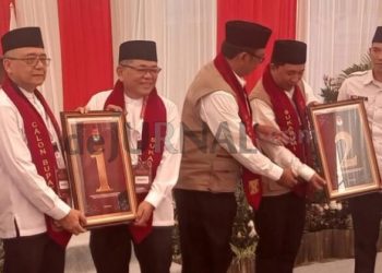 Dua Paslon Bupati dan Wakil Bupati Sukabumi Resmi Dapatkan Nomer Urut