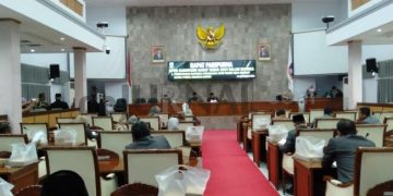 DPRD Garut Gelar Gladi Bersih Pelantikan Pimpinan Dewan di Ruang Paripurna