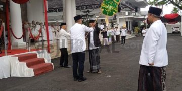 Sekda Menutup Kirab Resolusi Jihad,  Ketua PCNU Arief Chowas Hari Santri Bukti Juang Para Ulama