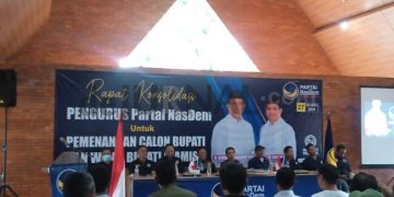 Foto:Ist/ Partai Nasdem Gelar Konsolidasi Pemenangan Herdiat Yana di Pusat Budaya Karangkamulyan Ciamis, Minggu (27/10/2024)
