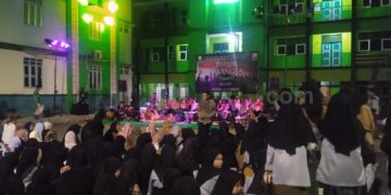 Foto : Suasana Malam Puncak Program Ekskursi Siswa Santo Yakobus Jakarta Bersama Santri Miftahul Ulum Bangunsirna, Selasa Malam (29/10/2024)