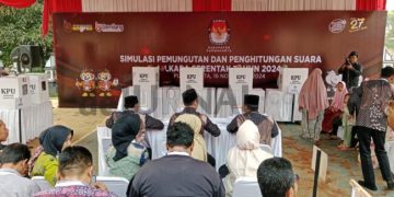 KPU Purwakarta Gelar Simulasi Pemungutan dan Penghitungan Suara