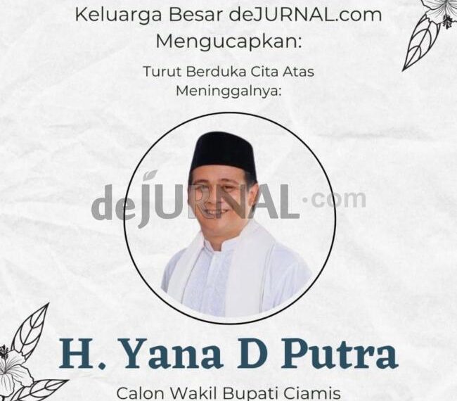 Foto: Kabar Meninggal Calon Wakil Bupati Ciamis Yana D Putra Ramai di Media Sosial , Diduga Karena Serangan Jantung , Senin (25/11/2024)