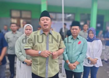 Ketua Tim Pemenangan Paslon 02 Cucun Ahmad Syamsurijal Umumkan Kemenangan Paslon Bupati-Wakil Bupati Bandung Dadang Supriatna-Ali Syakieb