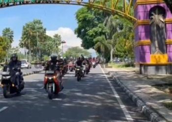 Rombongan Touring Demokrasi KPU Jabar Disambut Hangat KPU Ciamis