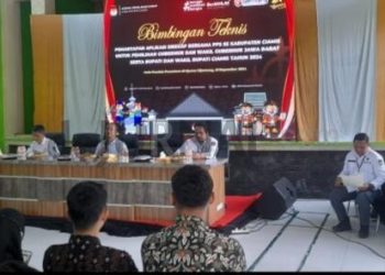 Foto: Ist / KPU Ciamis Gelar Bintek Pemantapan Aplikasi Sirekap bagi PPS se-Kabupaten Ciamis Di Aula Ponpes Cijantung Kamis, (21/11/2024)