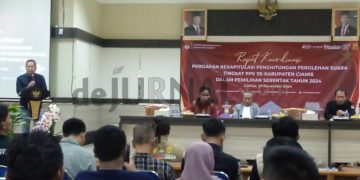 Foto: KPU Ciamis Gelar Rakor Persiapan Perhitungan Suara Pilkada 2024 PPK se-Kabupaten Ciamis Di Aula BKPSDM Jumat (29/11/2024)