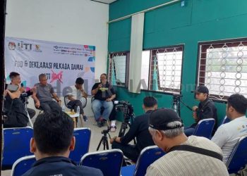 Tangkal Hoak dan Pemilu Damai KPU – IJTI Korda Bandung Gelar Deklarasi Damai dan FGF