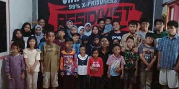 Foto : Ist/Residivis Yang tergabung Di YAIR Salurkan Bantuan Kepada 42 Anak Yatim Sabtu (30/11/2024)
