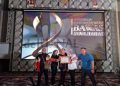 Foto : Kordiv P2HM Bawaslu Ciamis Wulan Syarifah pada acara puncak Anugrah Kehumasan dan Datin Bawaslu Jawa Barat 2024, di Bekasi, pada Rabu (18/12/2024).