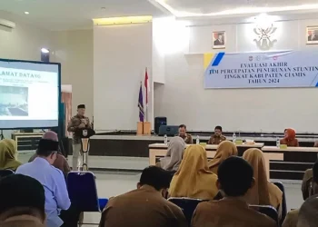 DP2KBP3A menggelar Rapat Koordinasi Evaluasi Akhir Tim Percepatan Penurunan Stunting Tingkat Kabupaten Ciamis Tahun 2024. Di Aula STIKES Muhammadiyah Ciamis. Senin (23/12/2024).