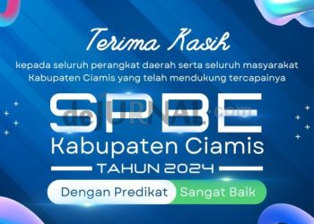 Foto : Kabupaten Ciamis meraih predikat "Sangat Baik" dalam Evaluasi Sistem Pemerintahan Berbasis Elektronik (SPBE) Tahun 2024