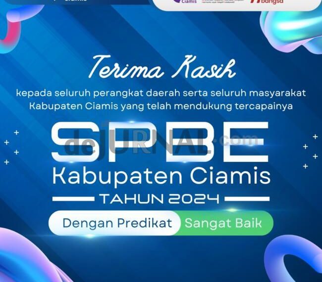 Foto : Kabupaten Ciamis meraih predikat "Sangat Baik" dalam Evaluasi Sistem Pemerintahan Berbasis Elektronik (SPBE) Tahun 2024