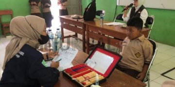 Jabar Bergerak Ciamis, Menggelar Pemerikasaan Mata Bagi Anak Sekolah