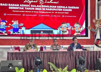 KPU Ciamis Gelar Evaluasi Kinerja Badan Ad-hoc