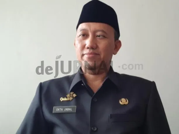 Foto : Kepala DPRKPLH Ciamis, Okta Jabal Nugraha saat diwawancara terkait HLHN 2025