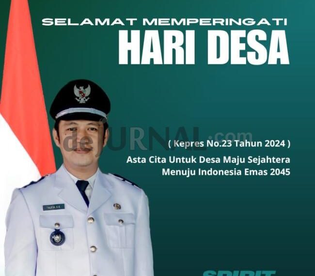 Hari Desa Nasional : Kepala Desa Sukamenak Taufik, SE Berharap ke Depan Dana Desa Bisa Diperuntukan  Program Berdasarkan Potensi Berskala Desa