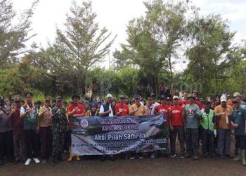 Foto : aksi pilah sampah Pemkab Ciamis bersama DPRKPLH dan Masyarakat di peringatan HPSN 2025