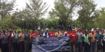 Foto : aksi pilah sampah Pemkab Ciamis bersama DPRKPLH dan Masyarakat di peringatan HPSN 2025