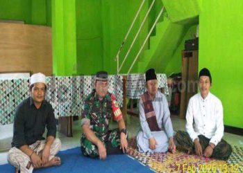 Jalin Komsos, Babinsa Koramil 2408 Ciparay Serma Cucu Kamaludin Hadiri Pengajian di Desa Sagaracipta