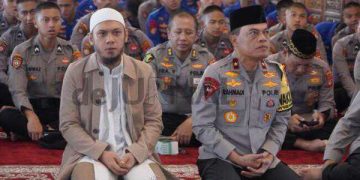 Wakapolda Jabar Hadiri Tabligh Akbar Dalam Rangka Memperingati Isra Mi’raj di Masjid AL Aman