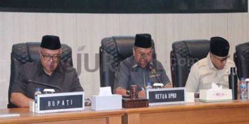 Rapat Paripurna DPRD Kabupaten Sukabumi Sampaikan Nota Penjelasan Atas Tiga Raperda