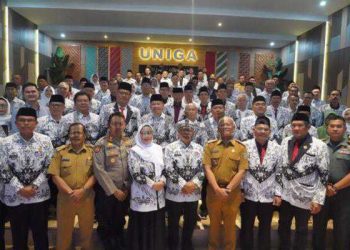 Dinakhodai Dr. Encep Suherman, M. Pd, Pengurus PGRI Kabupaten Garut Masa Bakti XXIII Resmi Dilantik