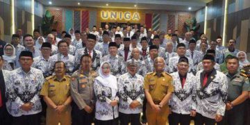 Dinakhodai Dr. Encep Suherman, M. Pd, Pengurus PGRI Kabupaten Garut Masa Bakti XXIII Resmi Dilantik