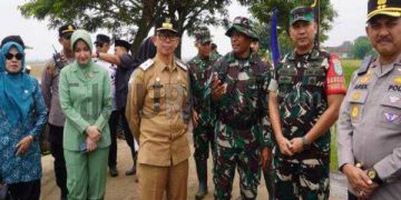 Sekda Subang Buka Kegiatan TMMD Di Desa Cilamaya Girang