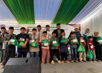 DPAC PKB Ciparay Dampingi Habibi Malik Muhammad,  Santuni Ratusan Anak Yatim Piatu di Desa Sumbersari